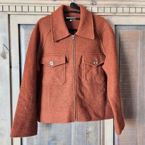 Madewell Johnsonville Sweater Coat | Size S Heather Brick